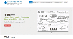 Desktop Screenshot of consumerbenefits.net